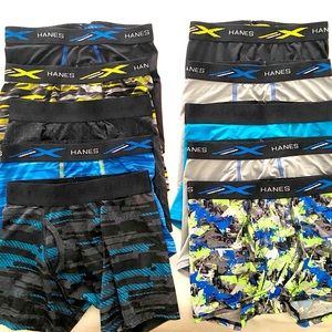 Hanes X-Temp Boxer Briefs Boys Size M/10-12